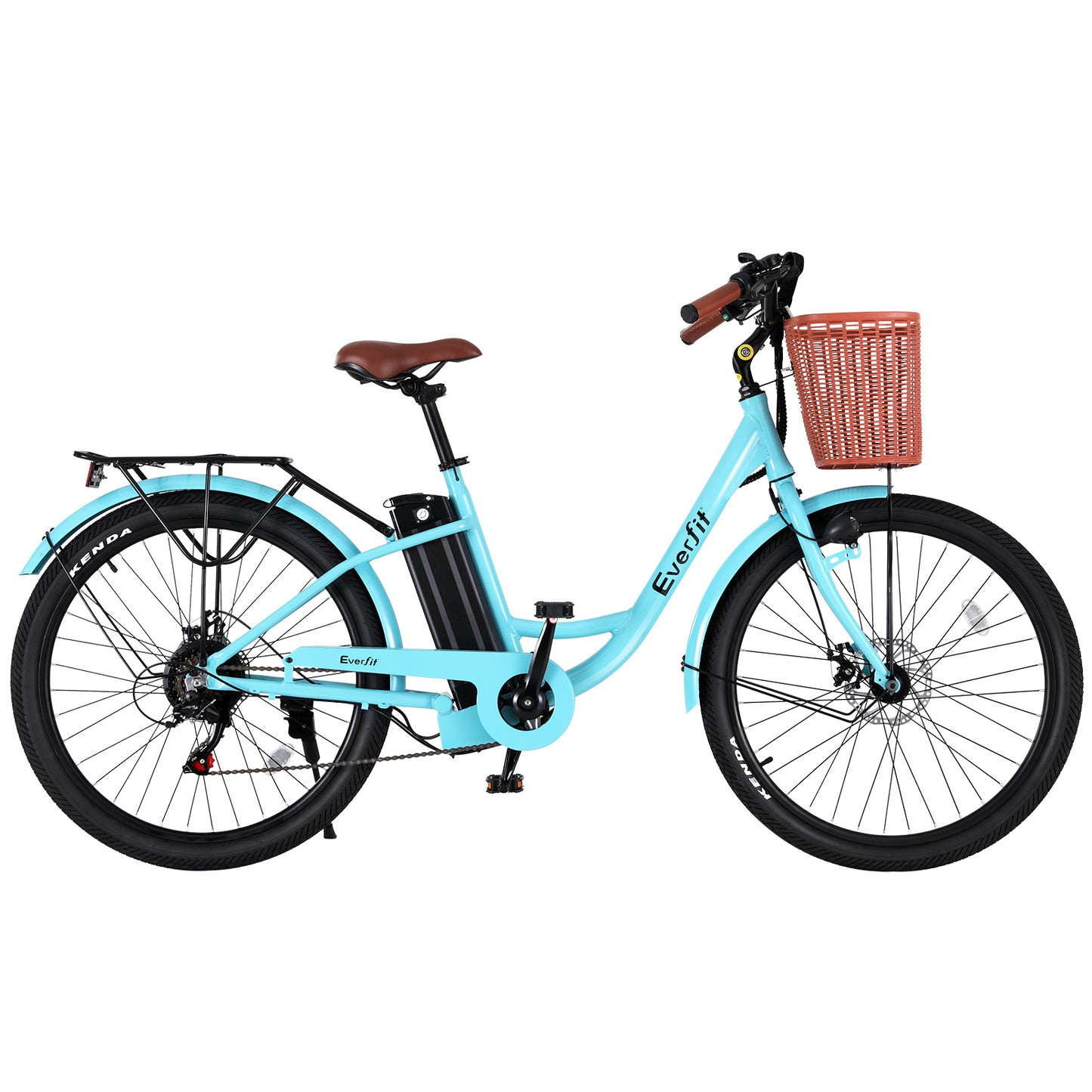 Everfit 26inches Electric Bike City Bicycle eBike e-Bike Commuter w/ Battery BL
