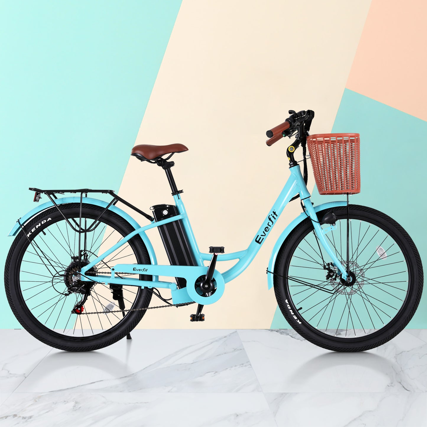 Everfit 26inches Electric Bike City Bicycle eBike e-Bike Commuter w/ Battery BL