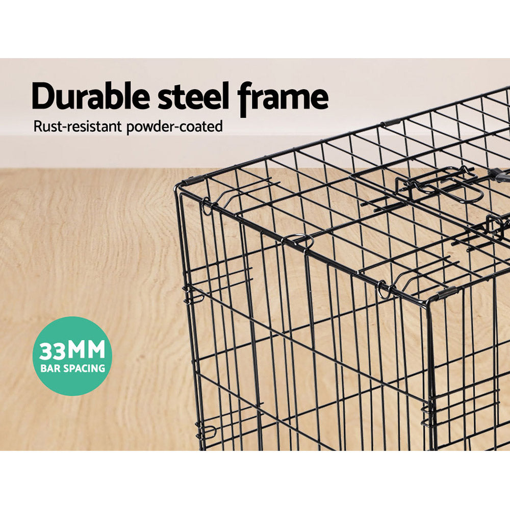 i.Pet 42inches Dog Cage Crate Large Kennel 3 Doors