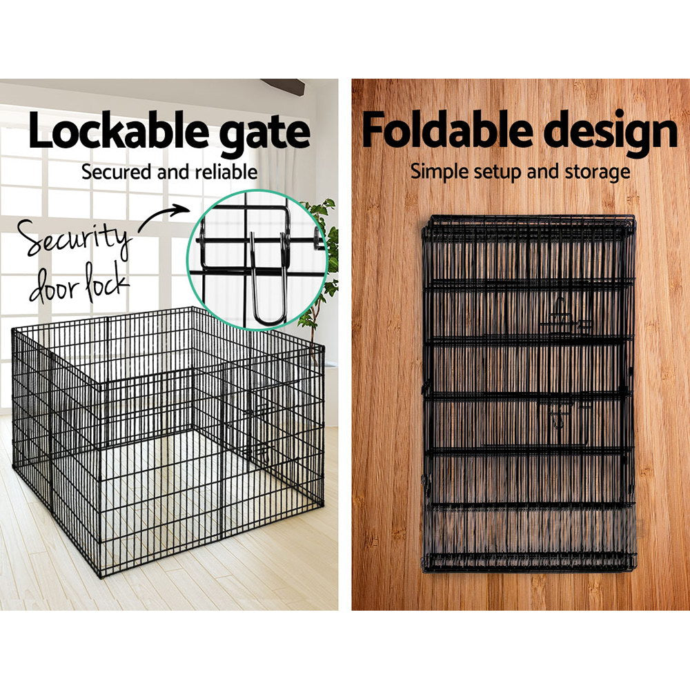 i.Pet 36inches 8 Panel Dog Playpen Pet Fence Exercise Cage Enclosure Play Pen
