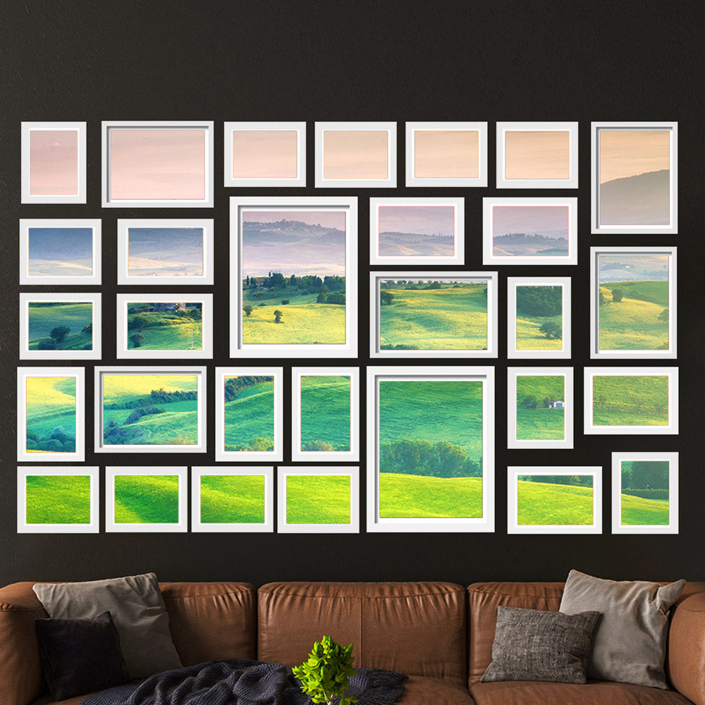 Artiss Photo Frames Art Holder 30PCS 8x10inches 5x7inches 4x6inches 3.5x5inches White