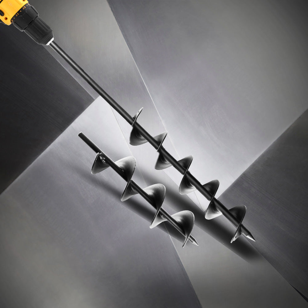 Giantz Power Garden Spiral Auger Hole Digger Earth Drill Bit 桅75x300 & 600mm