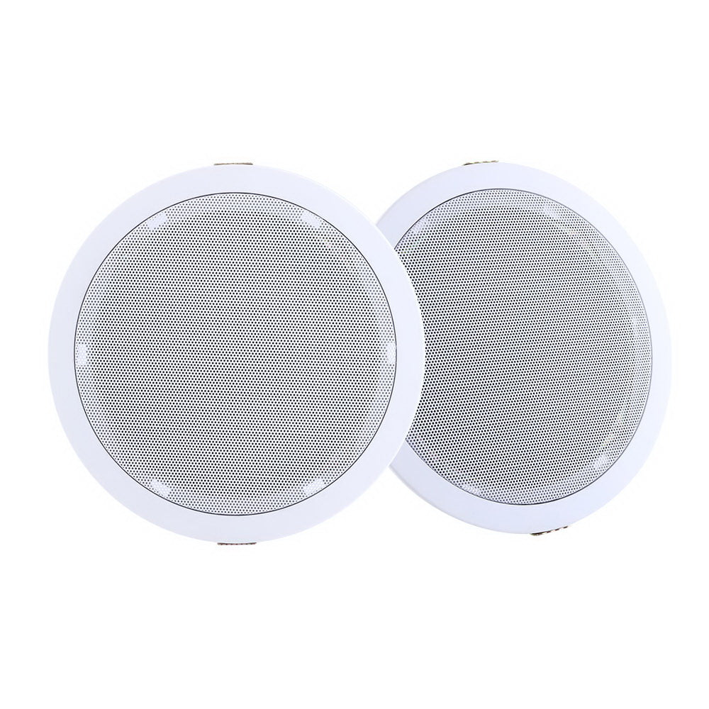 2 x 6inches In Ceiling Speakers Home 80W Speaker Theatre Stereo Outdoor Multi Room