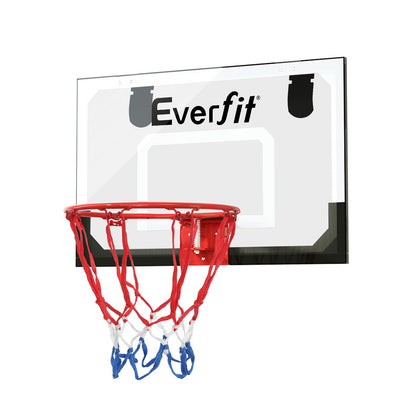 Everfit 23inches Mini Basketball Hoop Backboard Door Wall Mounted Sports Kids Black