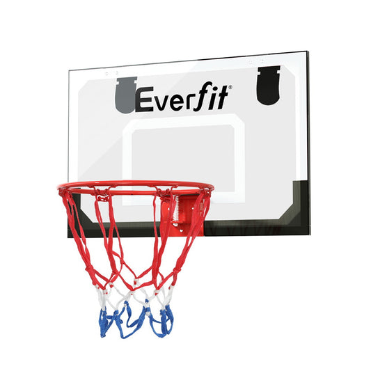 Everfit 23inches Mini Basketball Hoop Backboard Door Wall Mounted Sports Kids Black