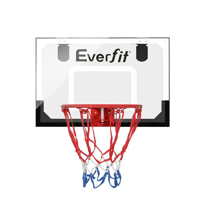 Everfit 23inches Mini Basketball Hoop Backboard Door Wall Mounted Sports Kids Black