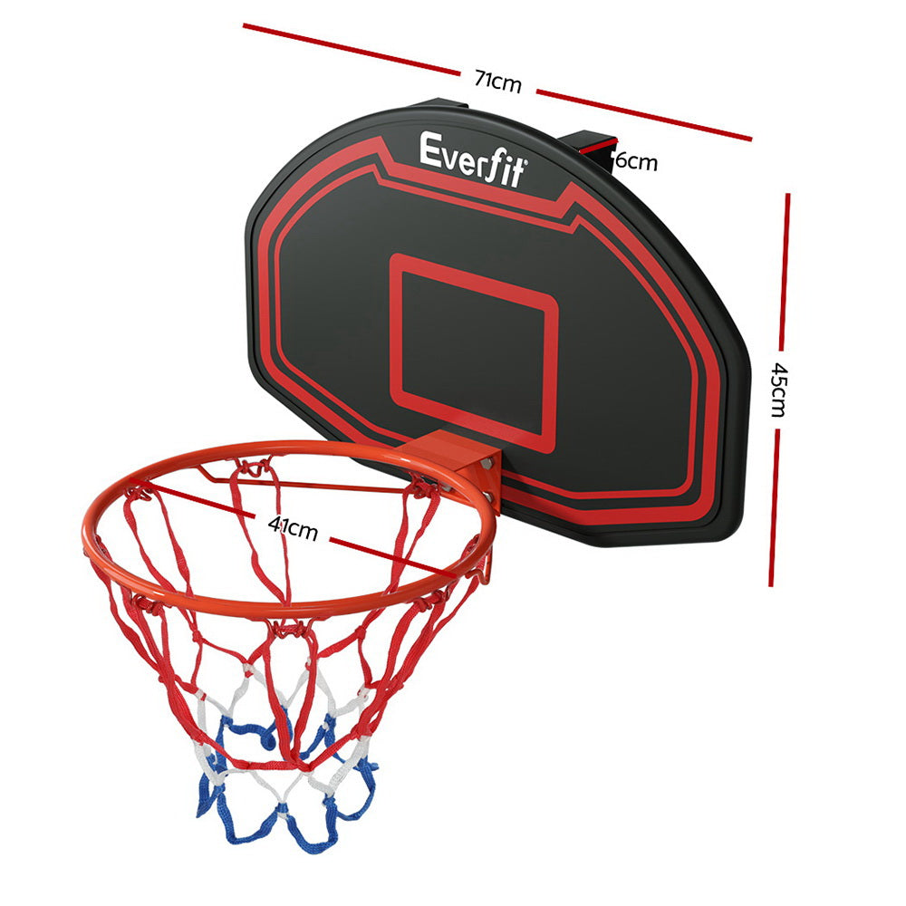 Everfit 38inches Basketball Hoop Backboard Door Wall Mounted Ring Net Sports Kids