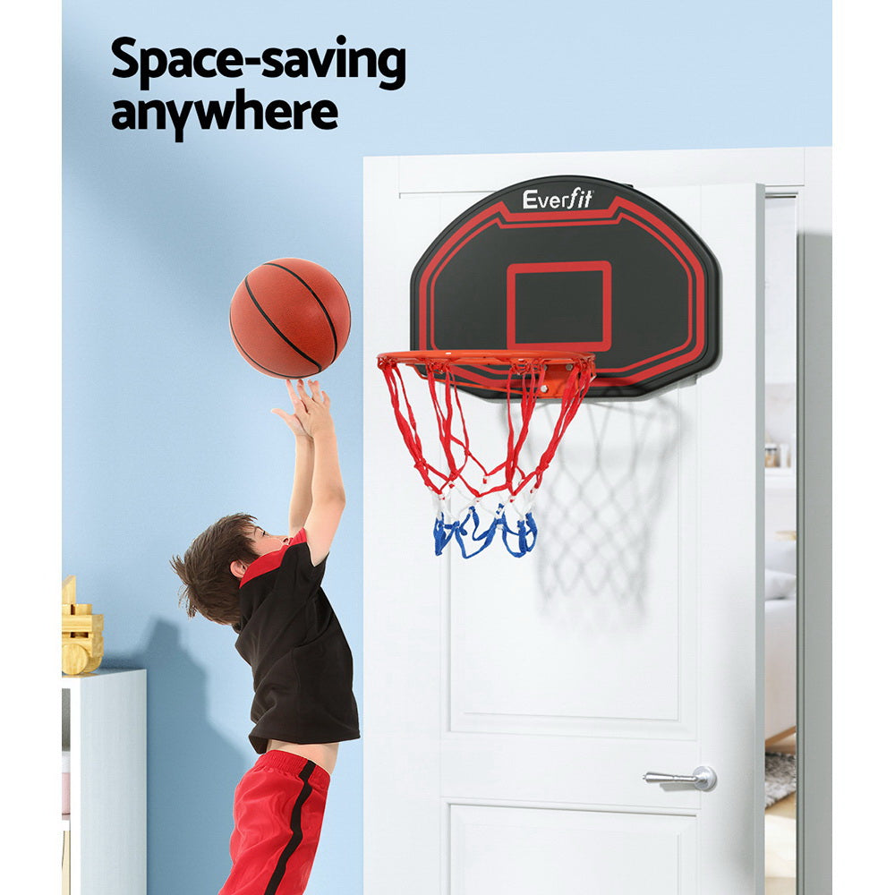 Everfit 38inches Basketball Hoop Backboard Door Wall Mounted Ring Net Sports Kids