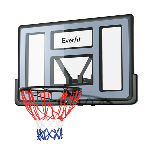 Everfit 45inches Basketball Hoop Backboard Wall Mounted Ring Net Sports Pro System