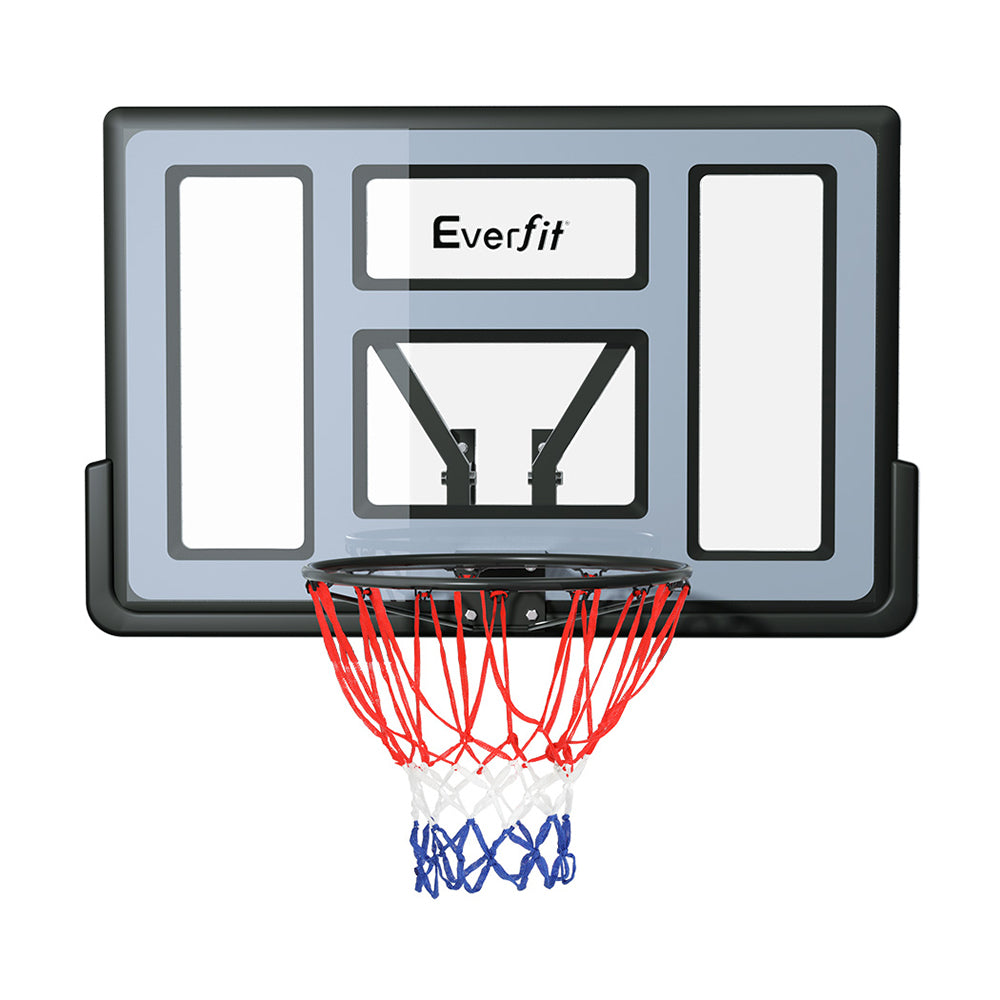 Everfit 45inches Basketball Hoop Backboard Wall Mounted Ring Net Sports Pro System
