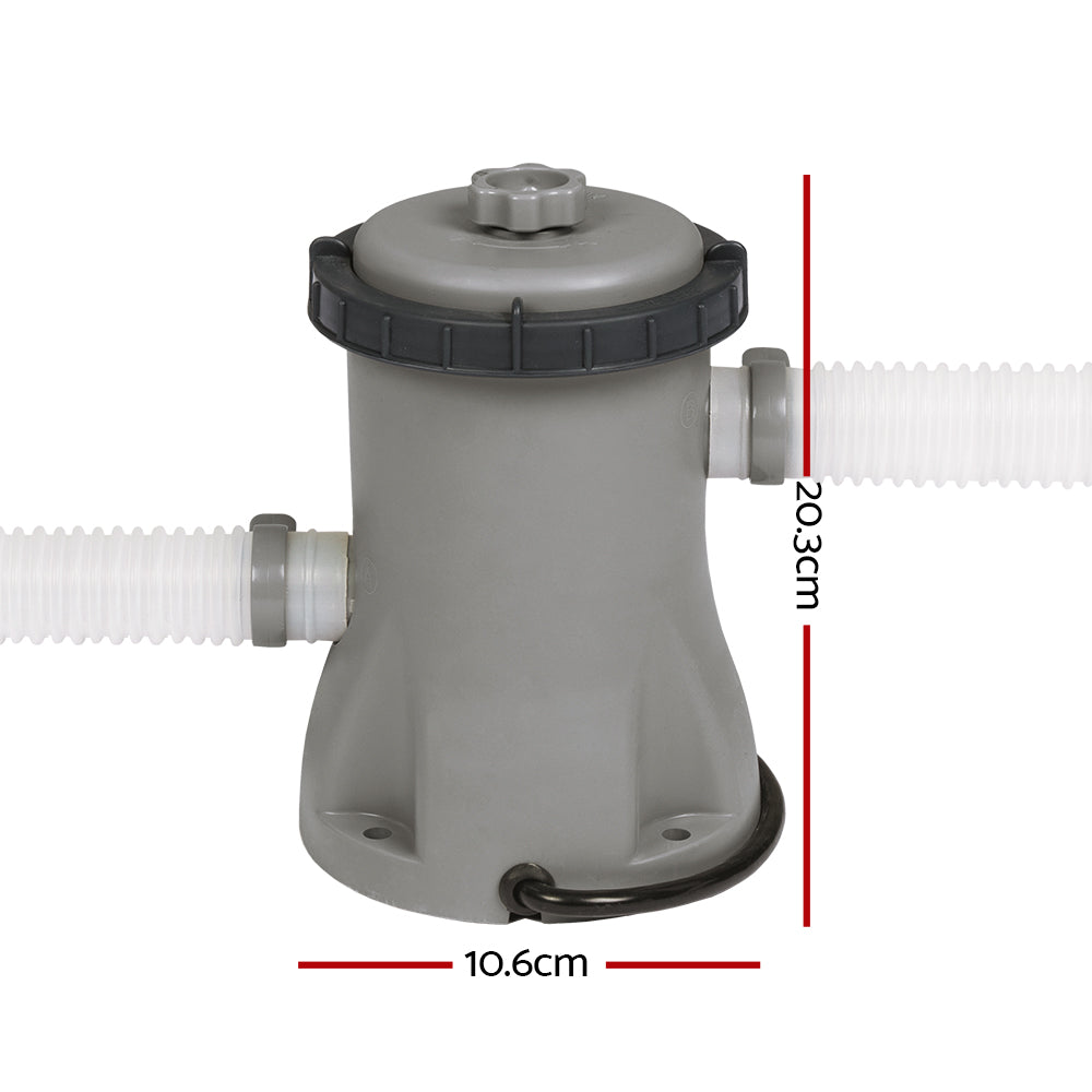 Bestway Pool Pump Cartridge Filter 330GPH 1249L/H Flowclear鈩�Filters Cleaner