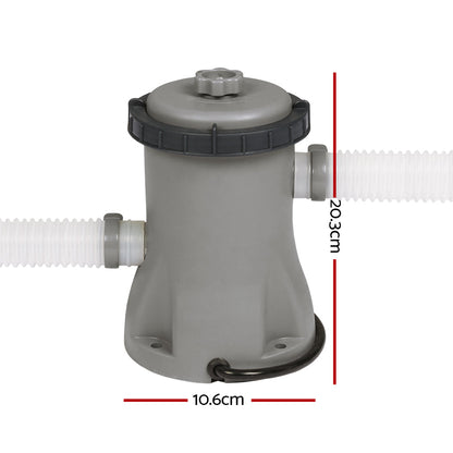 Bestway Pool Pump Cartridge Filter 330GPH 1249L/H Flowclear鈩�Filters Cleaner