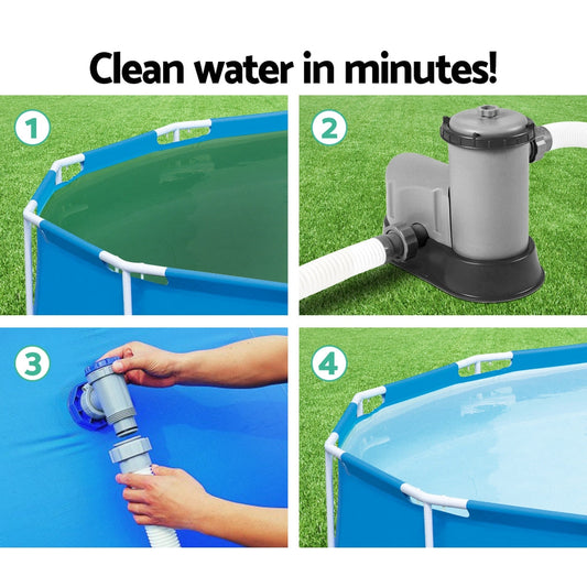 Bestway Pool Pump Cartridge Filter 1500GPH 5678L/H Flowclear鈩�Filters Cleaner