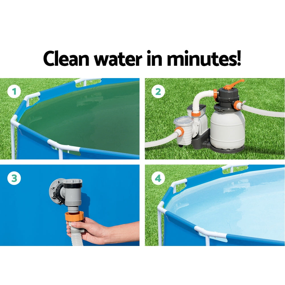 Bestway Pool Pump Sand Filter 1500GPH 5678L/H Pools Flowclear鈩�Filters