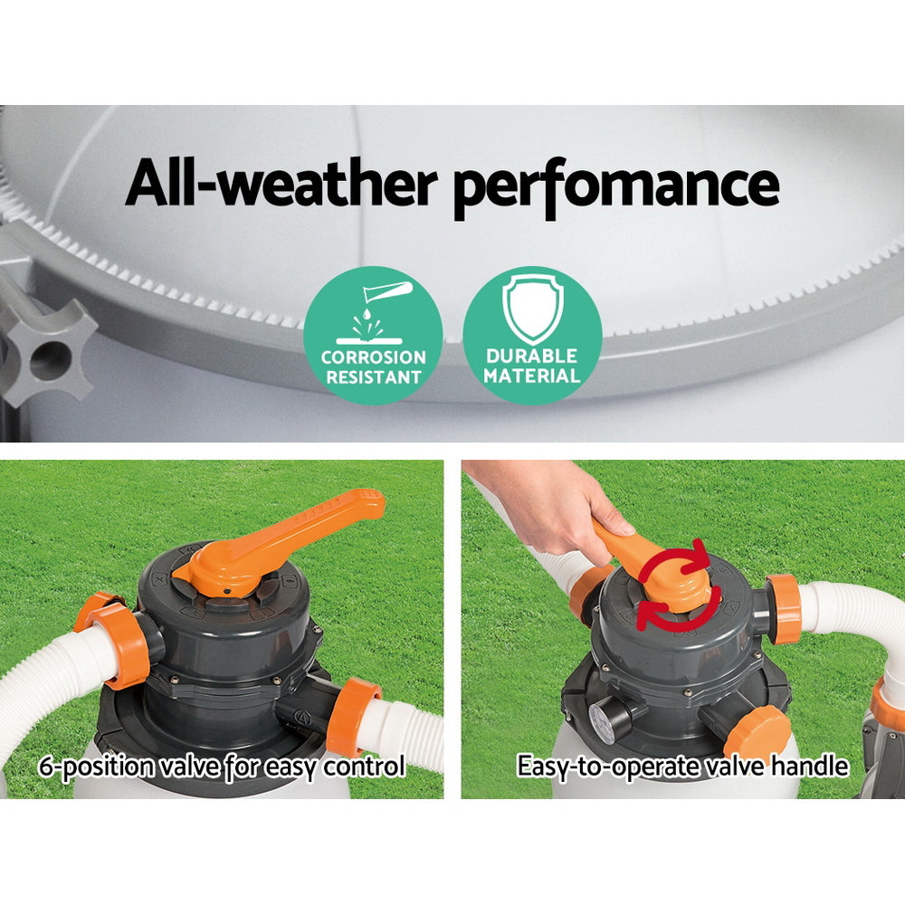 Bestway Pool Pump Sand Filter 1500GPH 5678L/H Pools Flowclear鈩�Filters