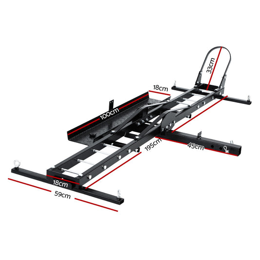 Giantz Motorcycle Motorbike Carrier Rack Arm Dirt Bike Ramp 2inchesTowbar Steel Black,Giantz Motorcycle Motorbike Carrier Rack Arm Dirt Bike Ramp 2inchesTowbar Steel Black