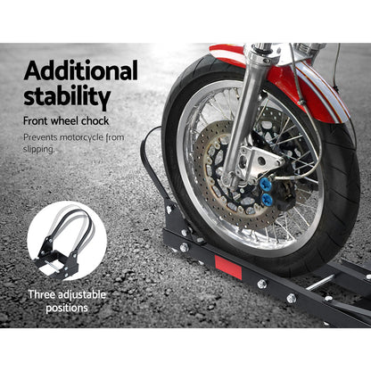 Giantz Motorcycle Motorbike Carrier Rack Ramp 2inchesTowbar Adjustable Height Black,Giantz Motorcycle Motorbike Carrier Rack Ramp 2inchesTowbar Adjustable Height Black
