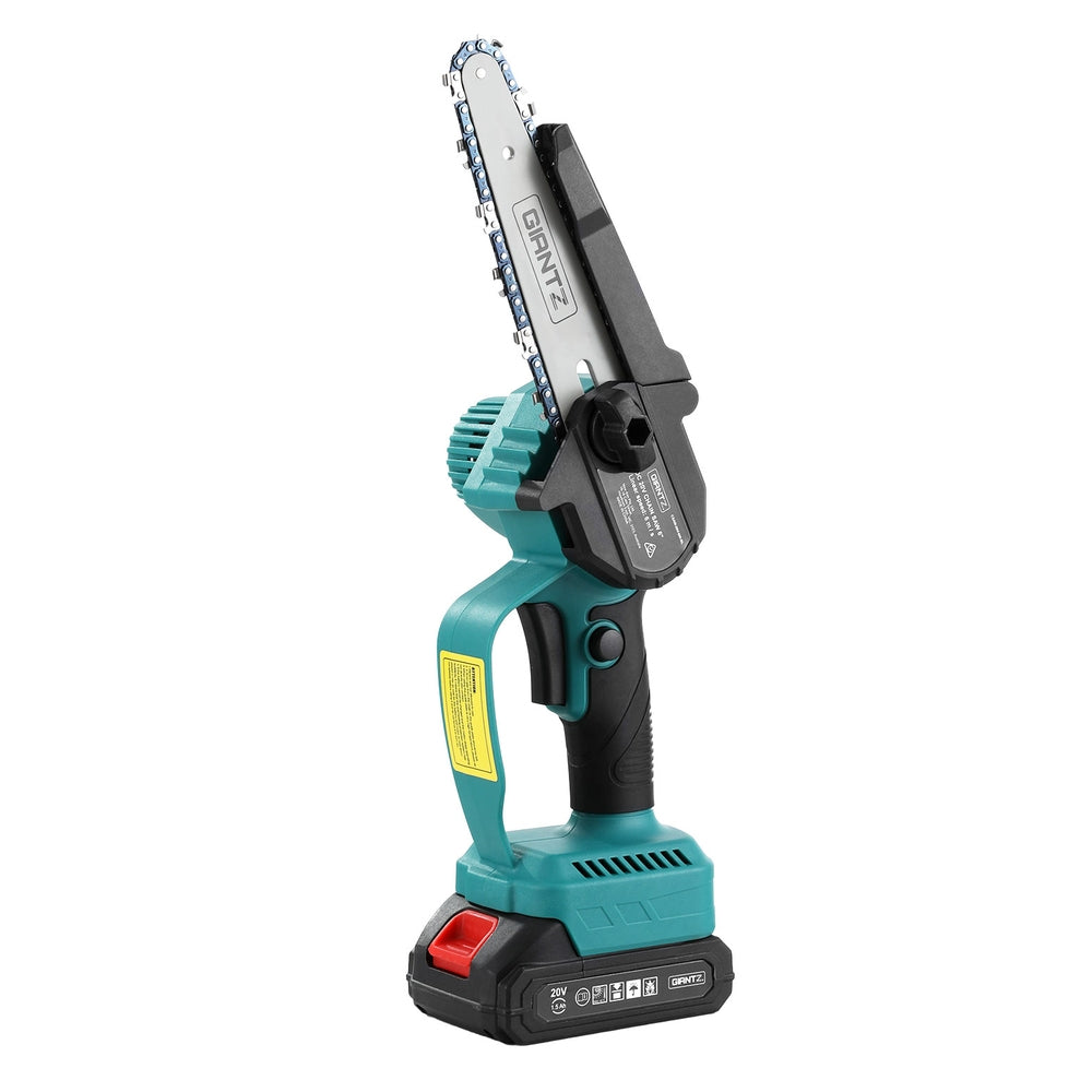 Giantz 6inches Mini Cordless Electric Chainsaw Rechargeable Wood Cutter