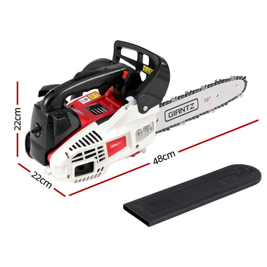 Giantz 25cc Petrol Chainsaw 10inches Bar E-Start Tree Pruning Chain Saw