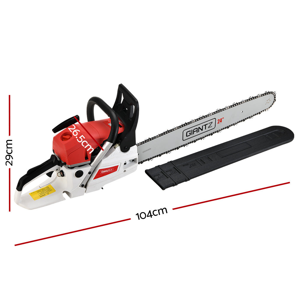 Giantz Chainsaw Petrol 72CC 24inches Bar Commercial E-Start Pruning Chain Saw,Giantz Chainsaw Petrol 72CC 24inches Bar Commercial E-Start Pruning Chain Saw 5.5HP