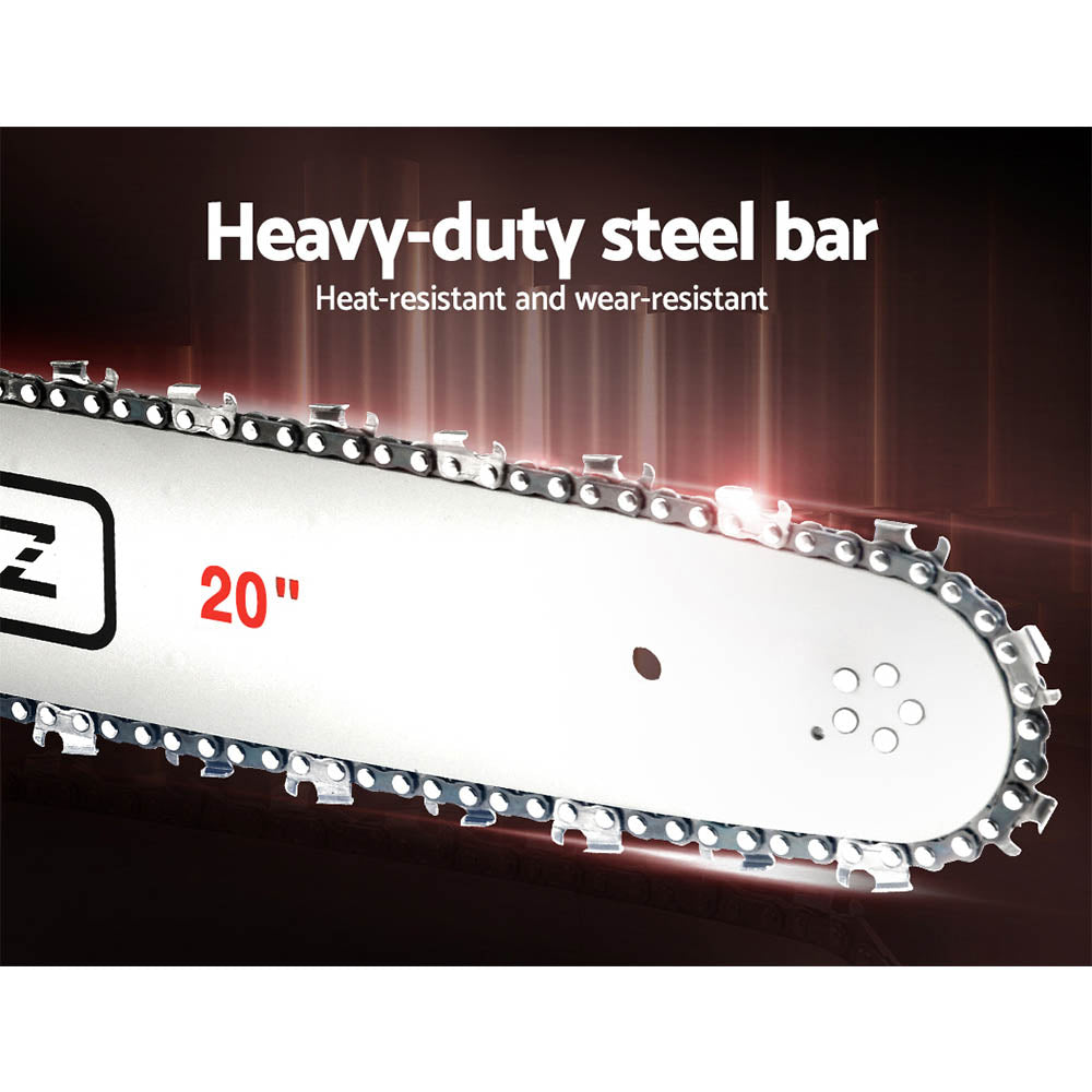 Giantz Chainsaw Petrol 62CC 20inches Bar Commercial E-Start Pruning Chain Saw Spark Plug