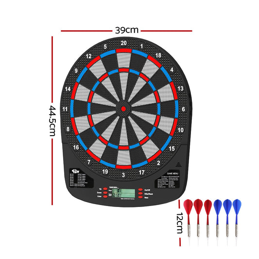 13.5inches Dartboard Dart Board with Soft Tip Darts Electronic Scorer 32 Games
