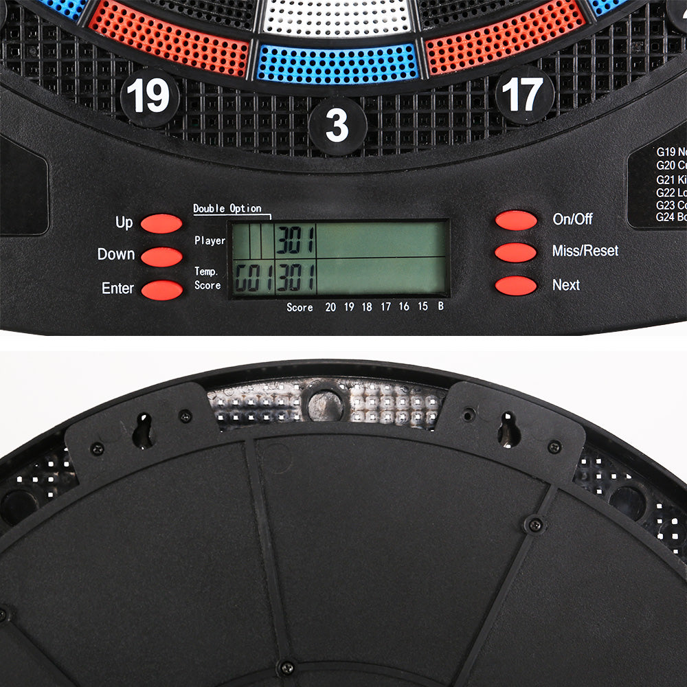 13.5inches Dartboard Dart Board with Soft Tip Darts Electronic Scorer 32 Games