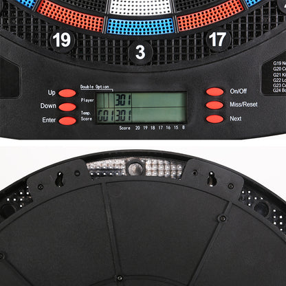 13.5inches Dartboard Dart Board with Soft Tip Darts Electronic Scorer 32 Games