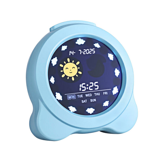 Artiss 3.8inches Digital Day Clock Calendar Alarm LCD Display Blue
