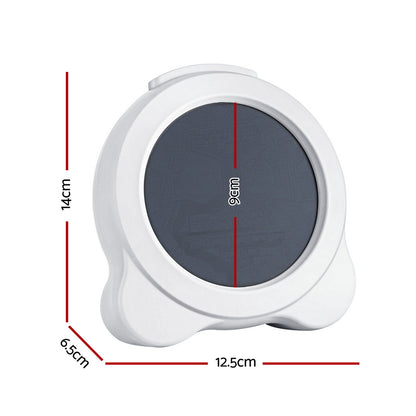 Artiss 3.8inches Digital Day Clock Calendar Alarm LCD Display White