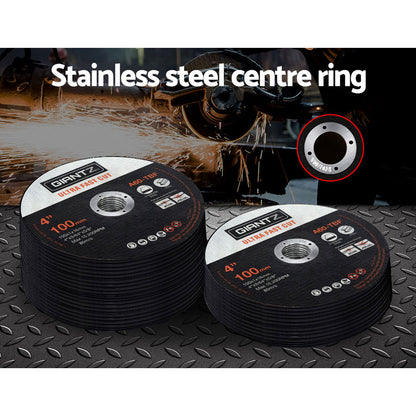Giantz 200-Piece Cutting Discs 4inches 100mm,Giantz 200pcs 4inches Cutting Discs 100mm Angle Grinder Thin Cut Off Wheel for Metal