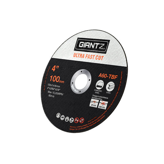 Giantz 50-Piece Cutting Discs 4inches 100mm,Giantz 50pcs 4inches Cutting Discs 100mm Angle Grinder Thin Cut Off Wheel for Metal