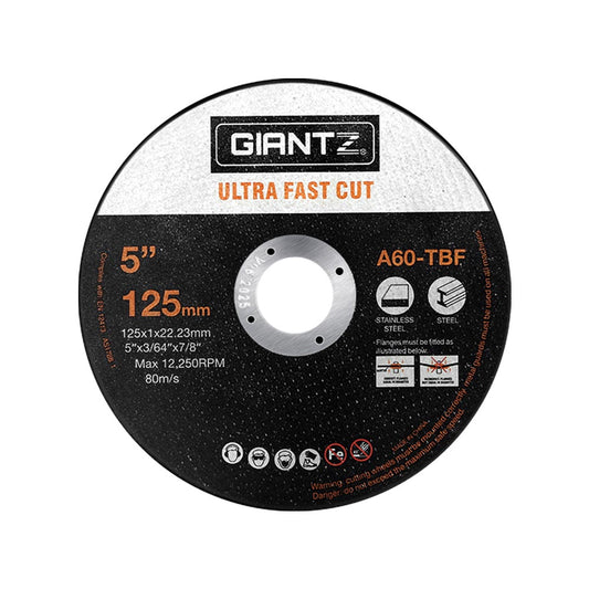 Giantz 100-Piece Cutting Discs 5inches 125mm Angle Grinder Thin Cut Off Wheel Metal