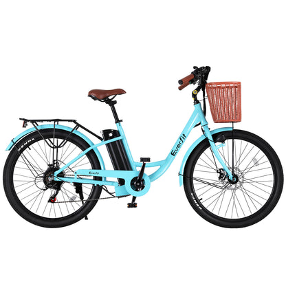 Everfit 26inches Electric Bike City Bicycle eBike e-Bike Commuter w/ Battery BL