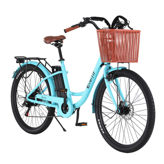 Everfit 26inches Electric Bike City Bicycle eBike e-Bike Commuter w/ Battery BL