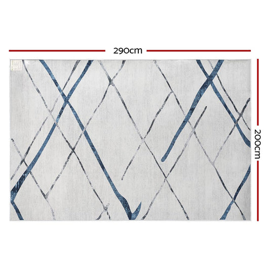 Artiss Rug 200x290cm Area Rug Washable Mat Large Carpet Soft Short Pile Jaca