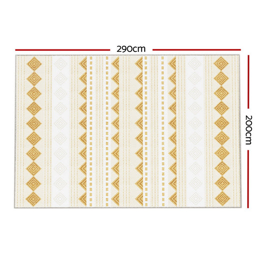 Artiss Rug 200x290cm Area Rug Washable Mat Large Carpet Soft Short Pile Ella