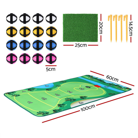 Everfit Golf Chipping Game Mat Indoor Outdoor Practice脗聽Training Aid Set