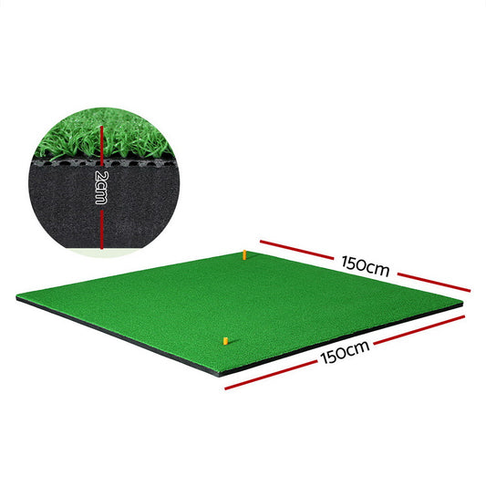 Everfit Golf Hitting Mat Portable Driving聽Range Practice聽Training Aid 150x150cm