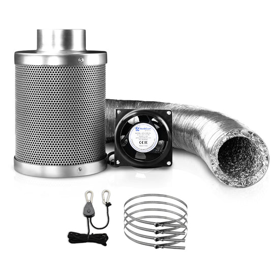 Green Fingers 4inchesVentilation Kit Fan Hydroponics Grow Tent Kit Carbon Filter Duct,Green Fingers 4inchesVentilation Kit Fan Hydroponics Grow Tent Kit Carbon Filter Duct