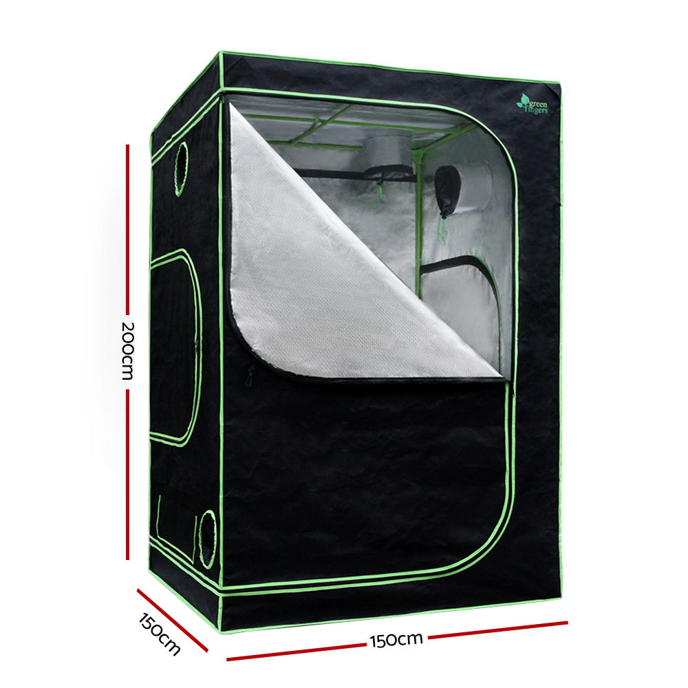 Greenfingers Grow Tent Light Kit 150x150x200CM 1200W LED 6inches Vent Fan,Greenfingers Grow Tent Light Kit LED 1200W Full Spectrum 6inches Vent 150x150x200CM