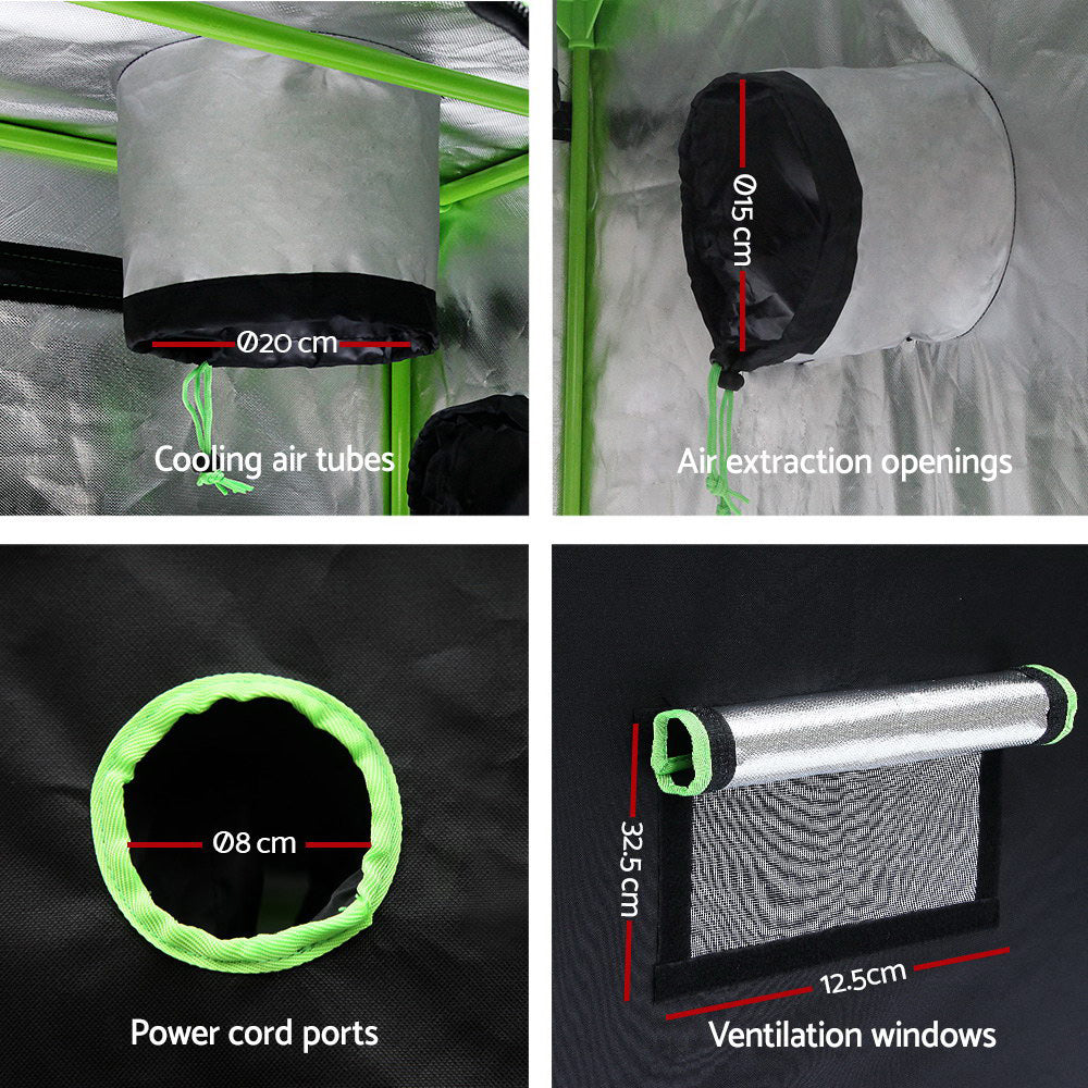 Green Fingers Grow Tent Light Kit 280x140x200CM 2000W LED 6inches Vent Fan,Green Fingers Grow Tent Light Kit LED 2000W Full Spectrum 6inches Vent 280x140x200CM