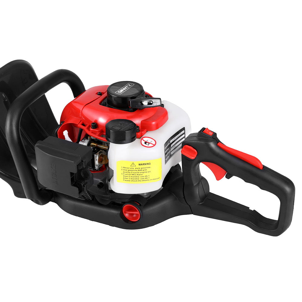 Giantz 25.4CC Petrol Hedge Trimmer 24inches Dual Blade Tree Grass Garden Tool