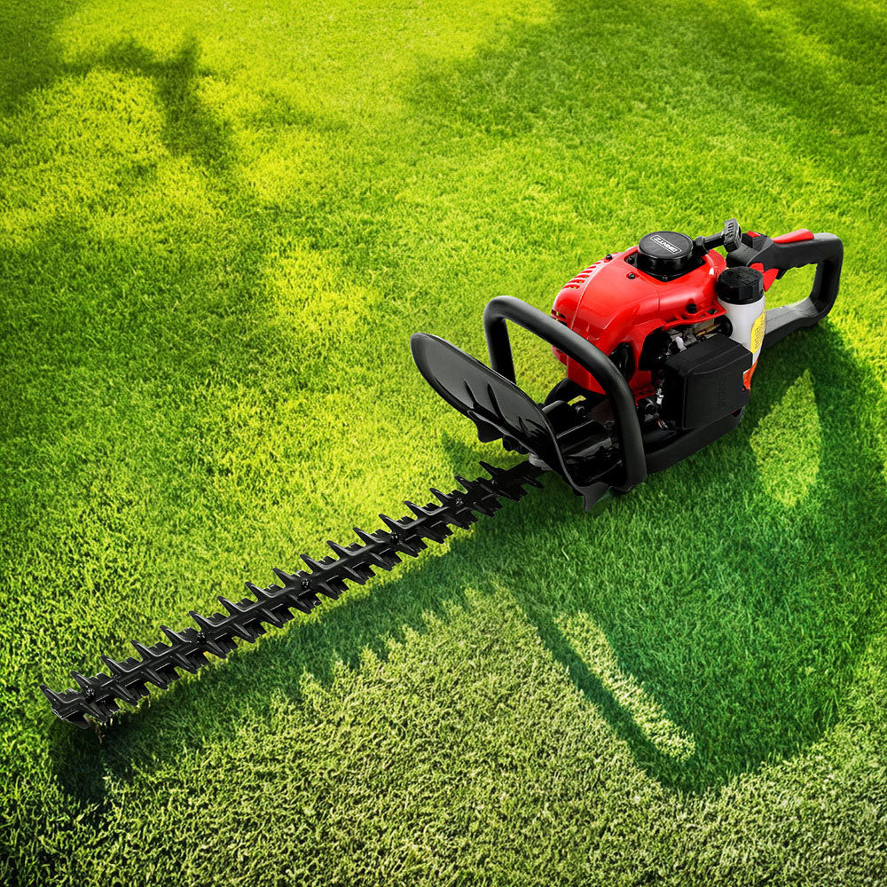 Giantz 25.4CC Petrol Hedge Trimmer 24inches Dual Blade Tree Grass Garden Tool