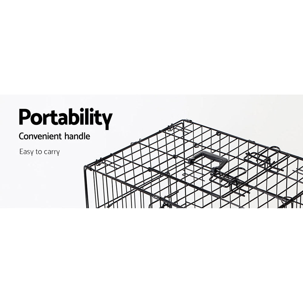 i.Pet 48inches Dog Cage Crate Large Kennel 3 Doors