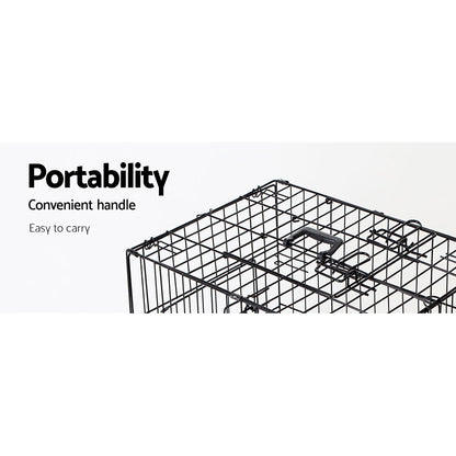 i.Pet 48inches Dog Cage Crate Large Kennel 3 Doors