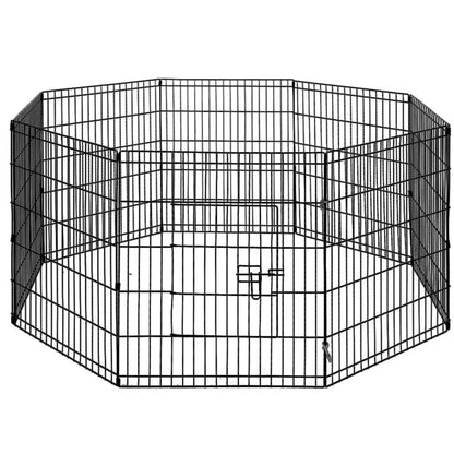 i.Pet 2x30inches 8 Panel Dog Playpen Pet Fence Exercise Cage Enclosure Play Pen