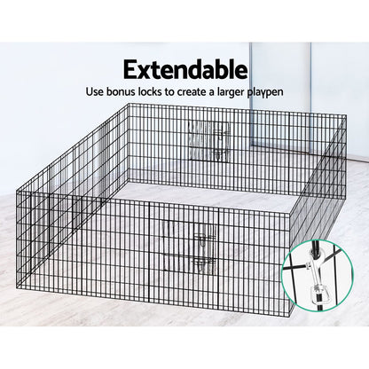 i.Pet 36inches 8 Panel Dog Playpen Pet Fence Exercise Cage Enclosure Play Pen