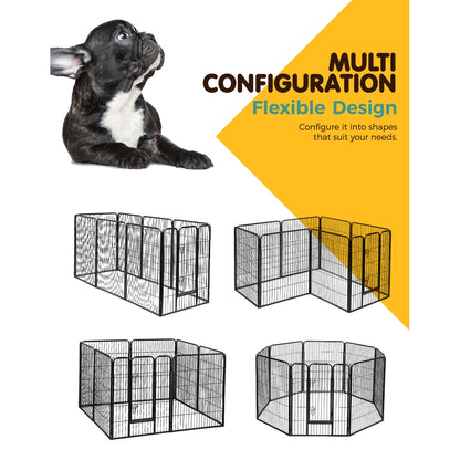i.Pet 40inches 8 Panel Dog Playpen Pet Exercise Cage Enclosure Fence Play Pen