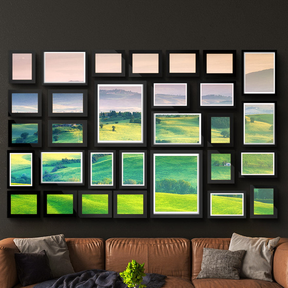 Artiss Photo Frames Art Holder 30PCS 8x10inches 5x7inches 4x6inches 3.5x5inches Black
